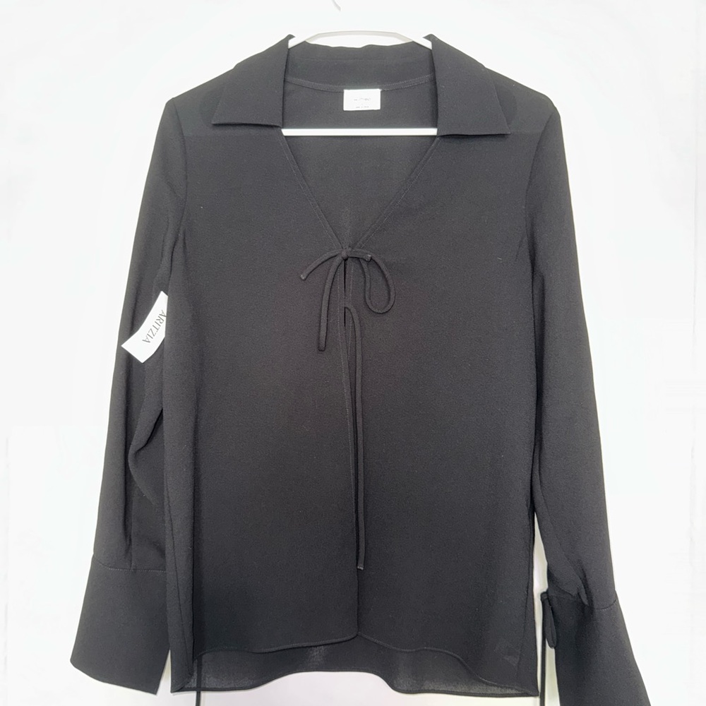 NWT Black Women's Tie Top